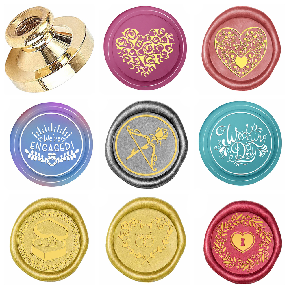 Wax Seal Stamp Kit - Wedding Valentine's Day Series Wax Seal