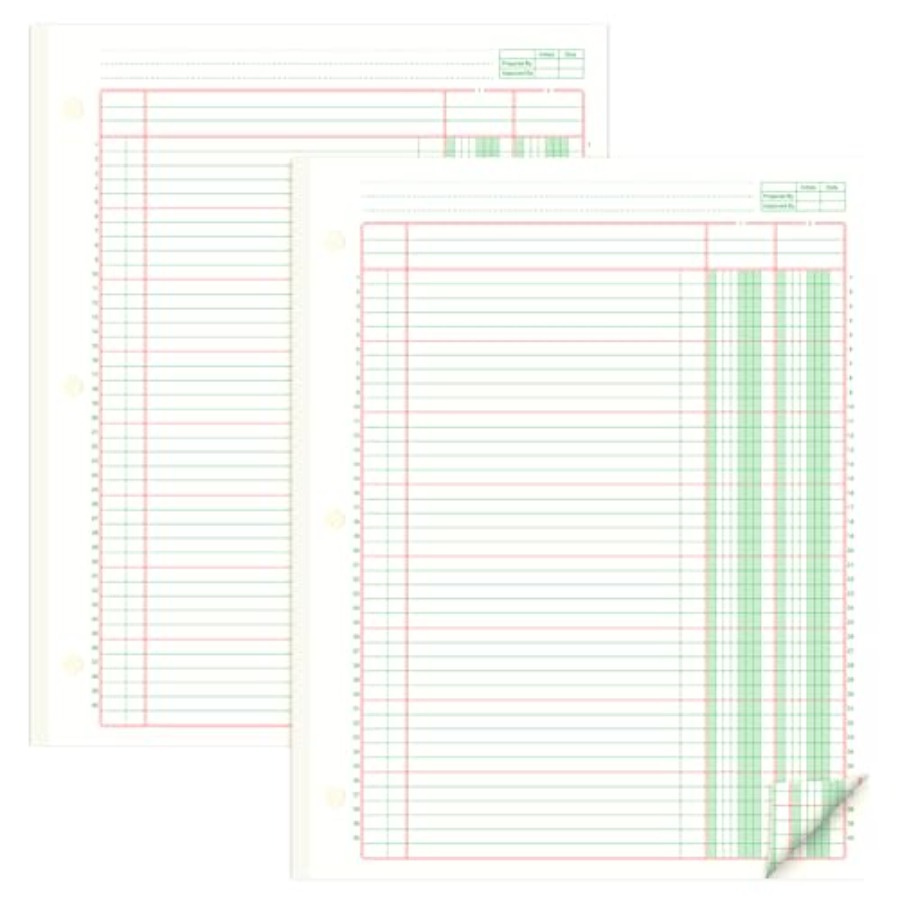 Paper Punch 3 Hole - 2 Pads 100 Sheets Columnar Analysis