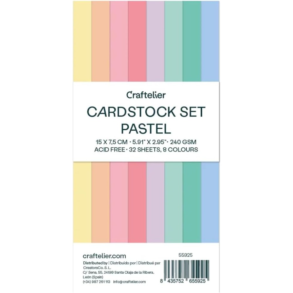 Cardstock Paper Pack - Pastel Cardstock Paper Pack for Crafts