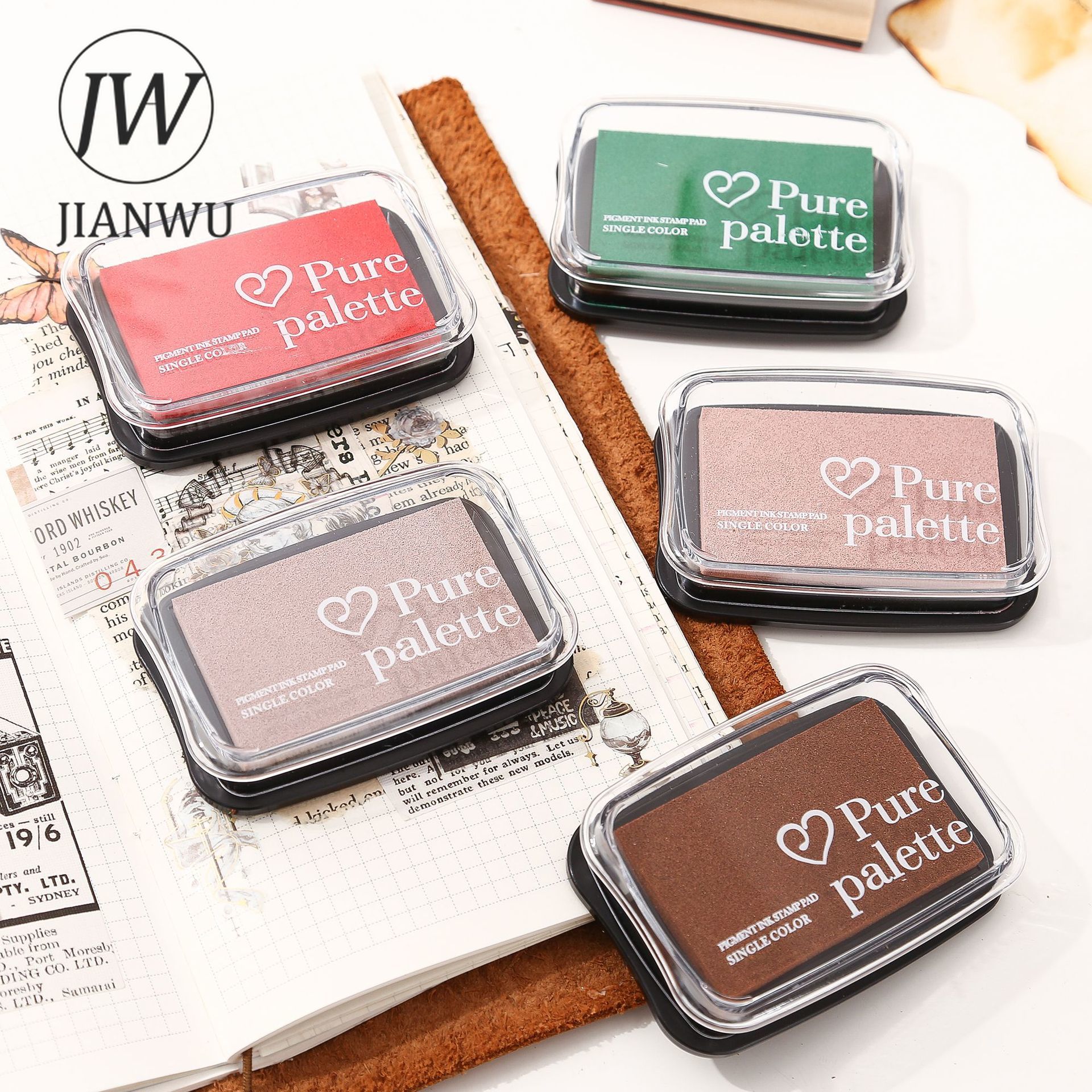 Self Inking Stamp - JIANWU 20 Colors Big Ink Pad