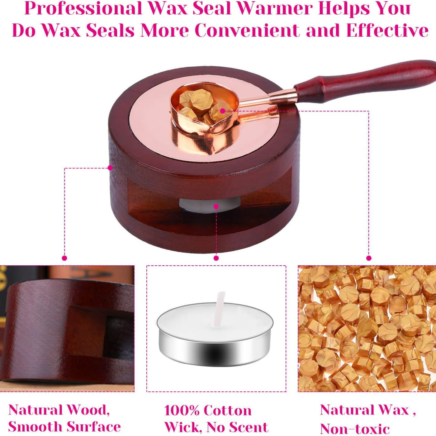Wax Seal Set Includes 200 Gold - đánh giá và giá Wax Seal Stamp Kit