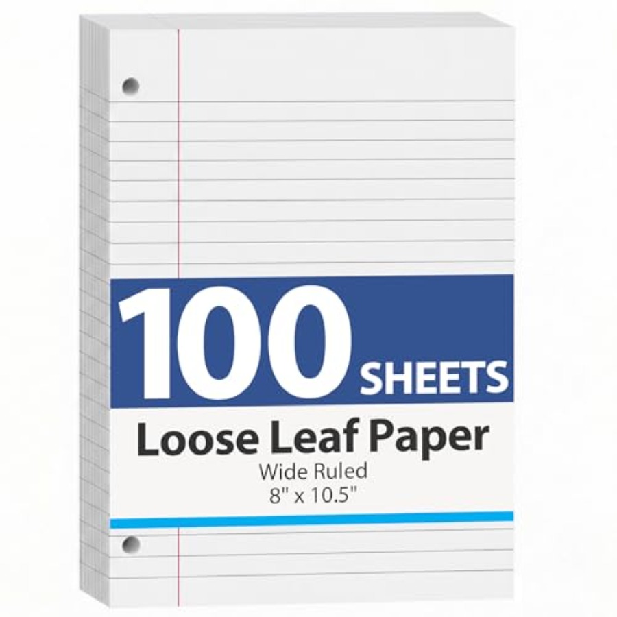 100 Sheets Loose Leaf Paper, 8 - đánh giá và giá Paper Punch 3 Hole