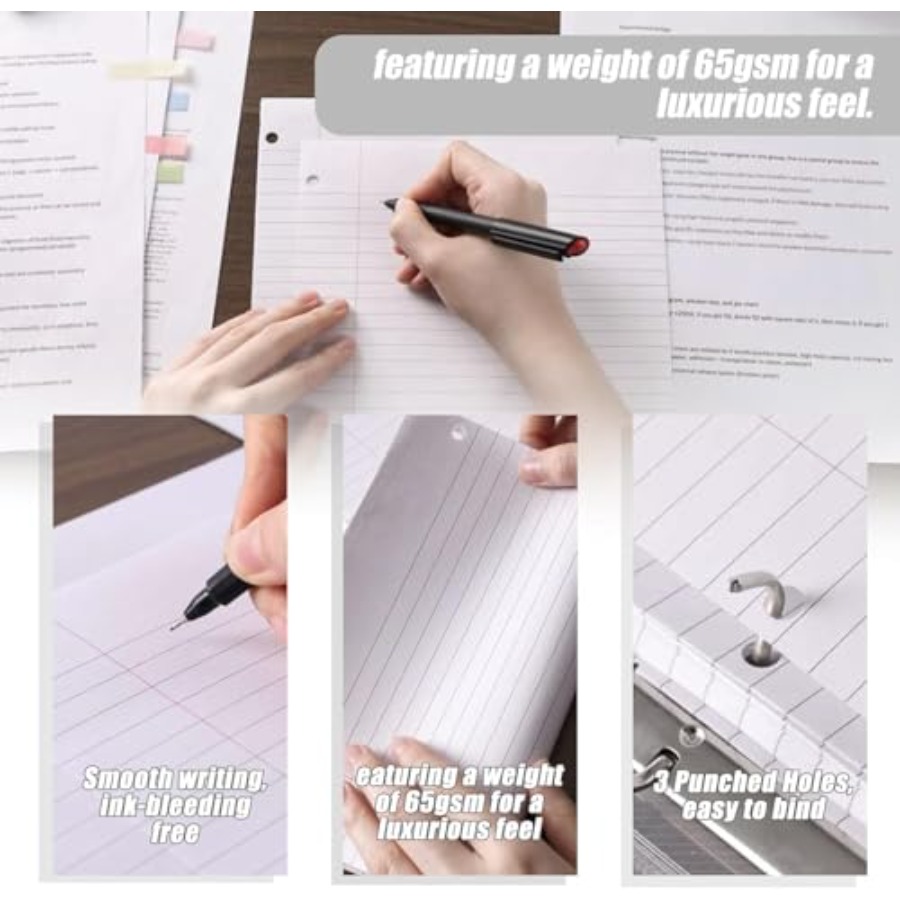 100 Sheets Loose Leaf Paper, 8 - đánh giá và giá Paper Punch 3 Hole