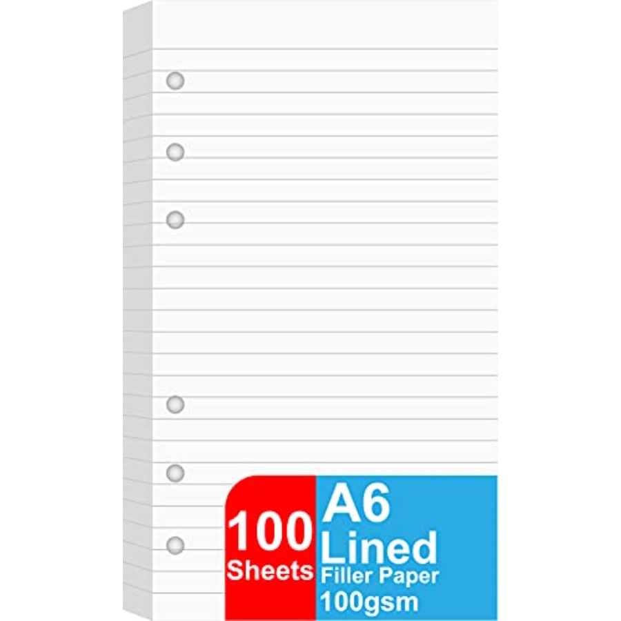 A6 Lined Refill Paper, / Pages - đánh giá và giá Paper Punch 3 Hole