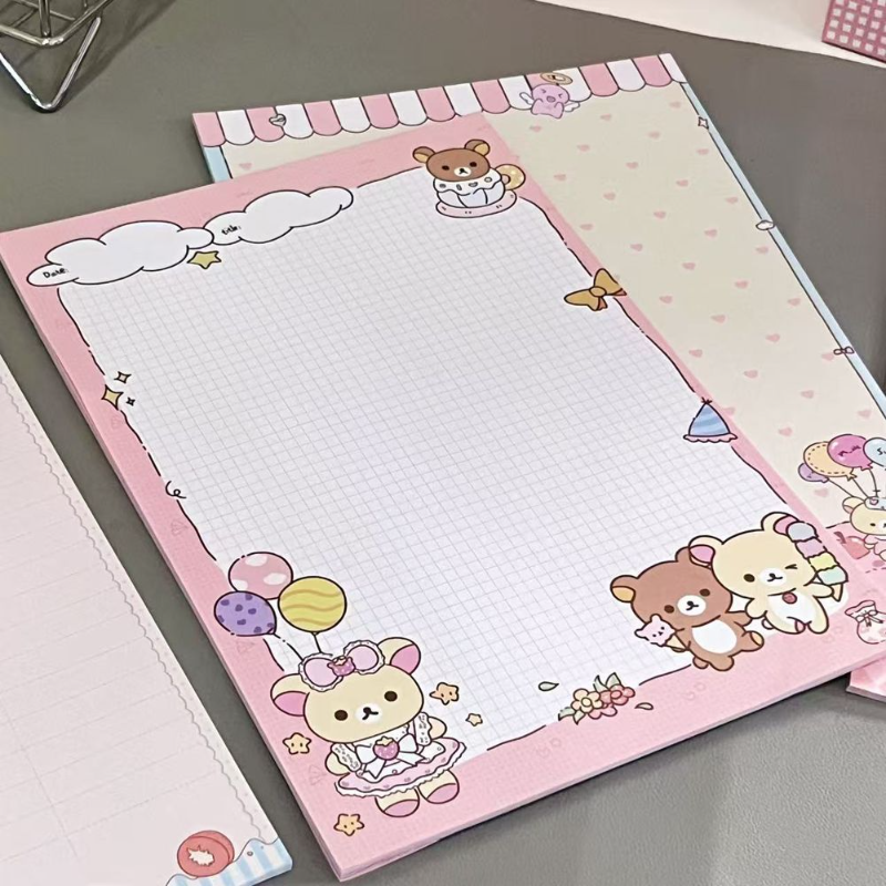 Cute Rilakkuma B5 Notebook Set - đánh giá và giá Stationery Office Items List