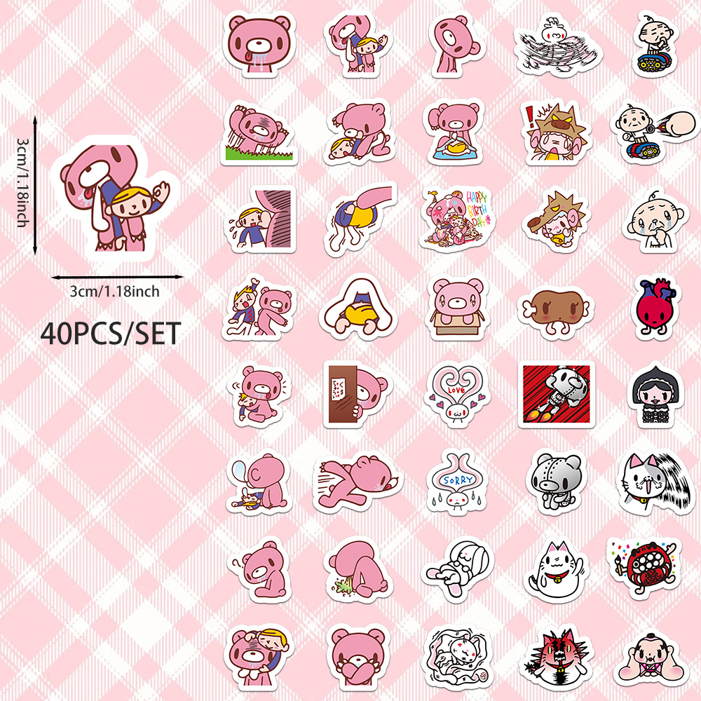 40pcs Cartoon Gloomy Bear & CH - đánh giá và giá Memo Pad Sticky