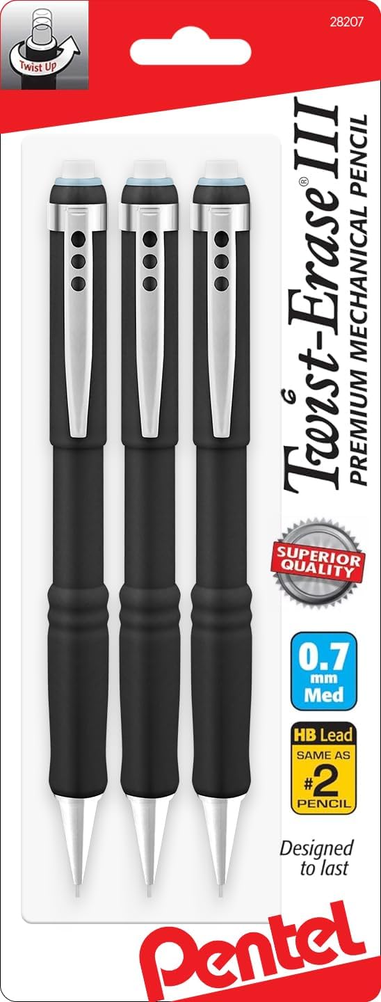 0.7mm Mechanical Pencil 3-Pack - đánh giá và giá Mechanical Pencil Lead