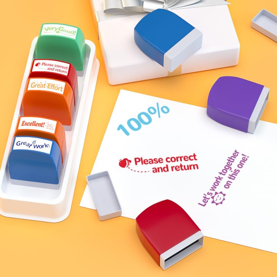 Teacher Stamp Colorful Self-In - đánh giá và giá Self Inking Stamp