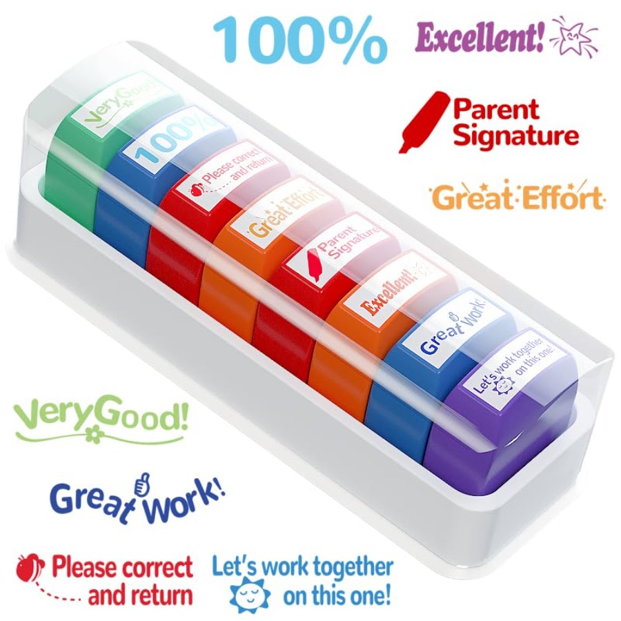 Teacher Stamp Colorful Self-In - đánh giá và giá Self Inking Stamp