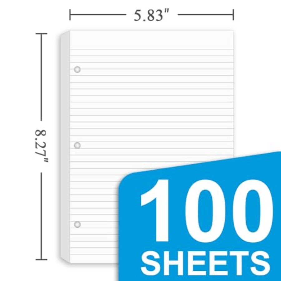 3 Pack Half Letter Lined Paper - đánh giá và giá Paper Punch 3 Hole