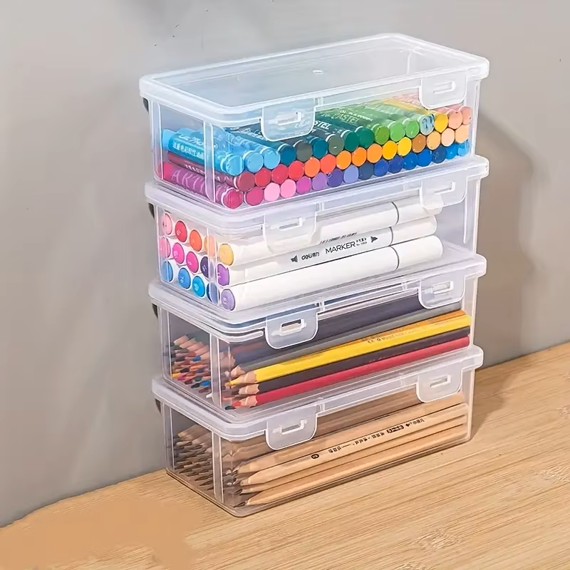 4 large transparent PP storage - đánh giá và giá Stationery And Office Supply Stores