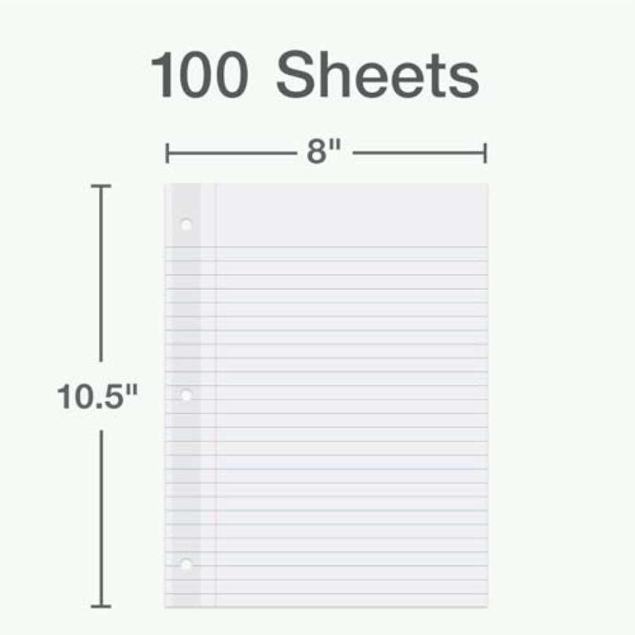 Reinforced Filler Paper, 8 x 1 - đánh giá và giá Paper Punch 3 Hole