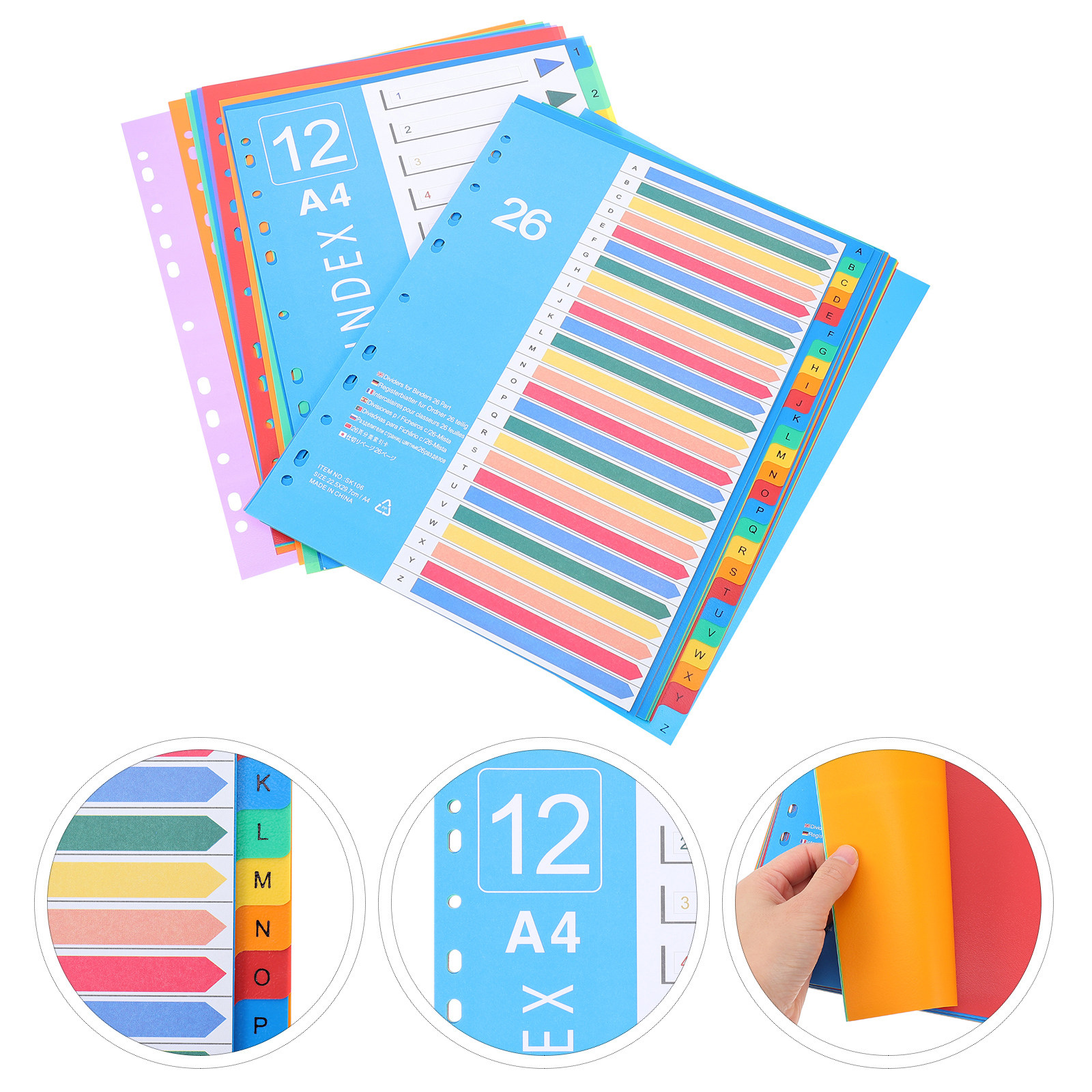 38Pcs Colored Plastic Folder S - đánh giá và giá Index Tab Divider