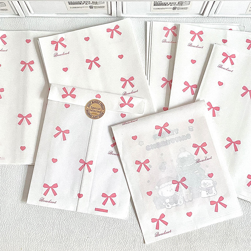 50pcs 12×17cm Pink Bowknot Hea - đánh giá và giá Cardstock Paper Pack