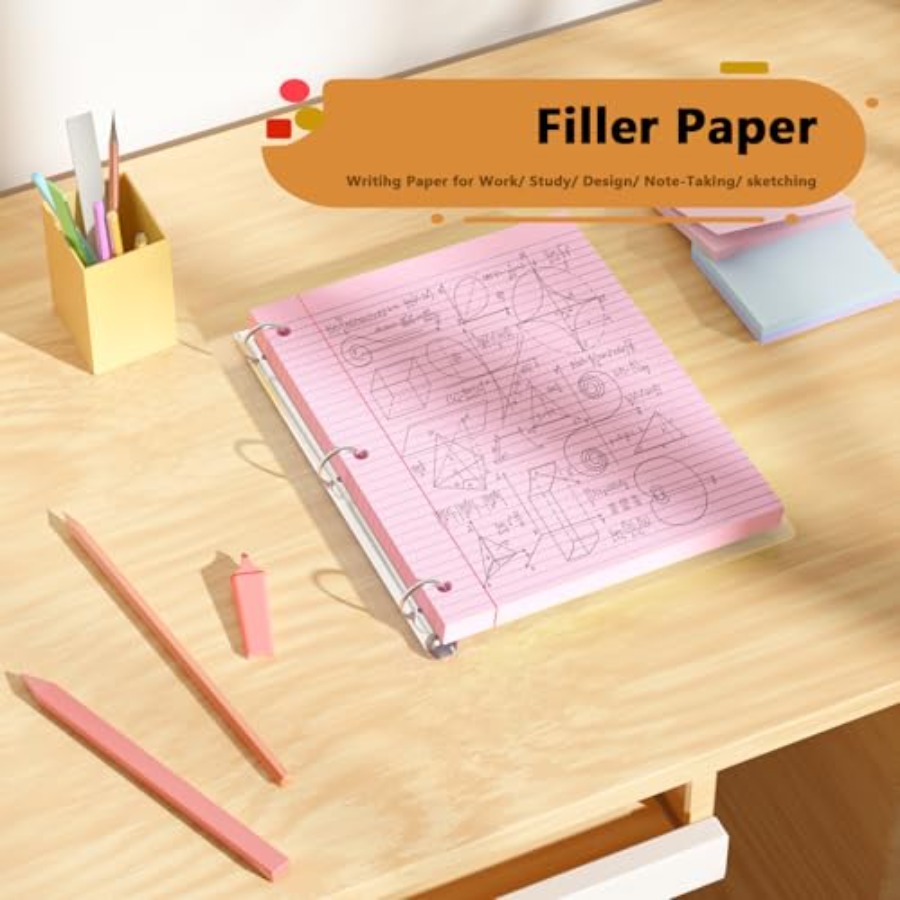 Loose Leaf Paper 00 Sheets Col - đánh giá và giá Paper Punch 3 Hole