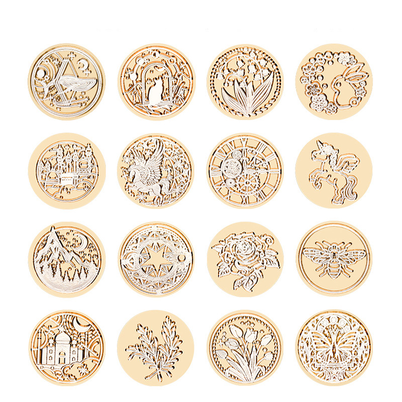 Star Sky Lotus Rose Pattern Wa - đánh giá và giá Wax Seal Stamp Kit