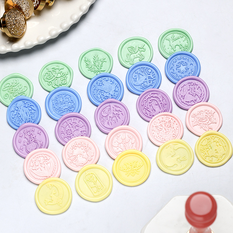 Star Sky Lotus Rose Pattern Wa - đánh giá và giá Wax Seal Stamp Kit