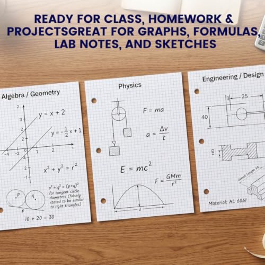 Graph Paper Filler Paper, 100  - đánh giá và giá Paper Punch 3 Hole