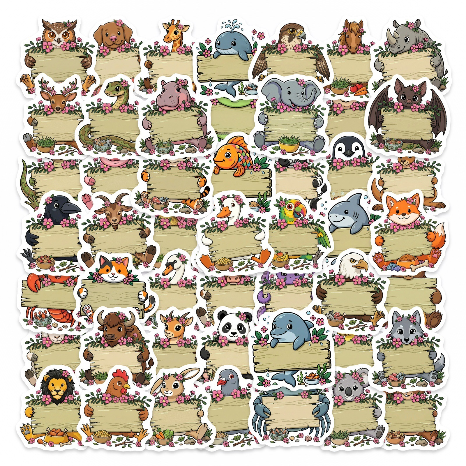 50/100Pcs HD Watercolor Forest - đánh giá và giá Paper Deal Stationery & Office Supply Kota Bharu