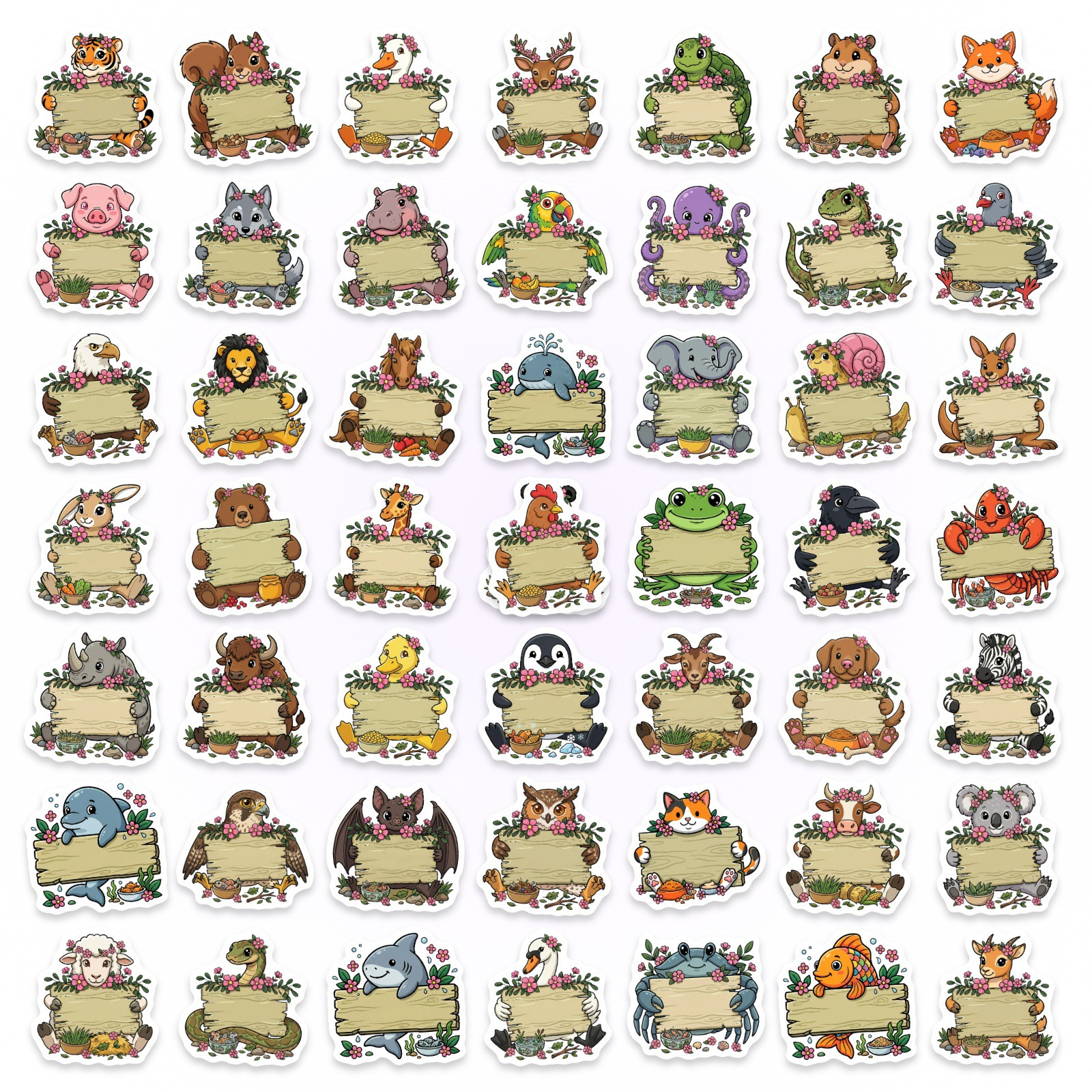 50/100Pcs HD Watercolor Forest - đánh giá và giá Paper Deal Stationery & Office Supply Kota Bharu