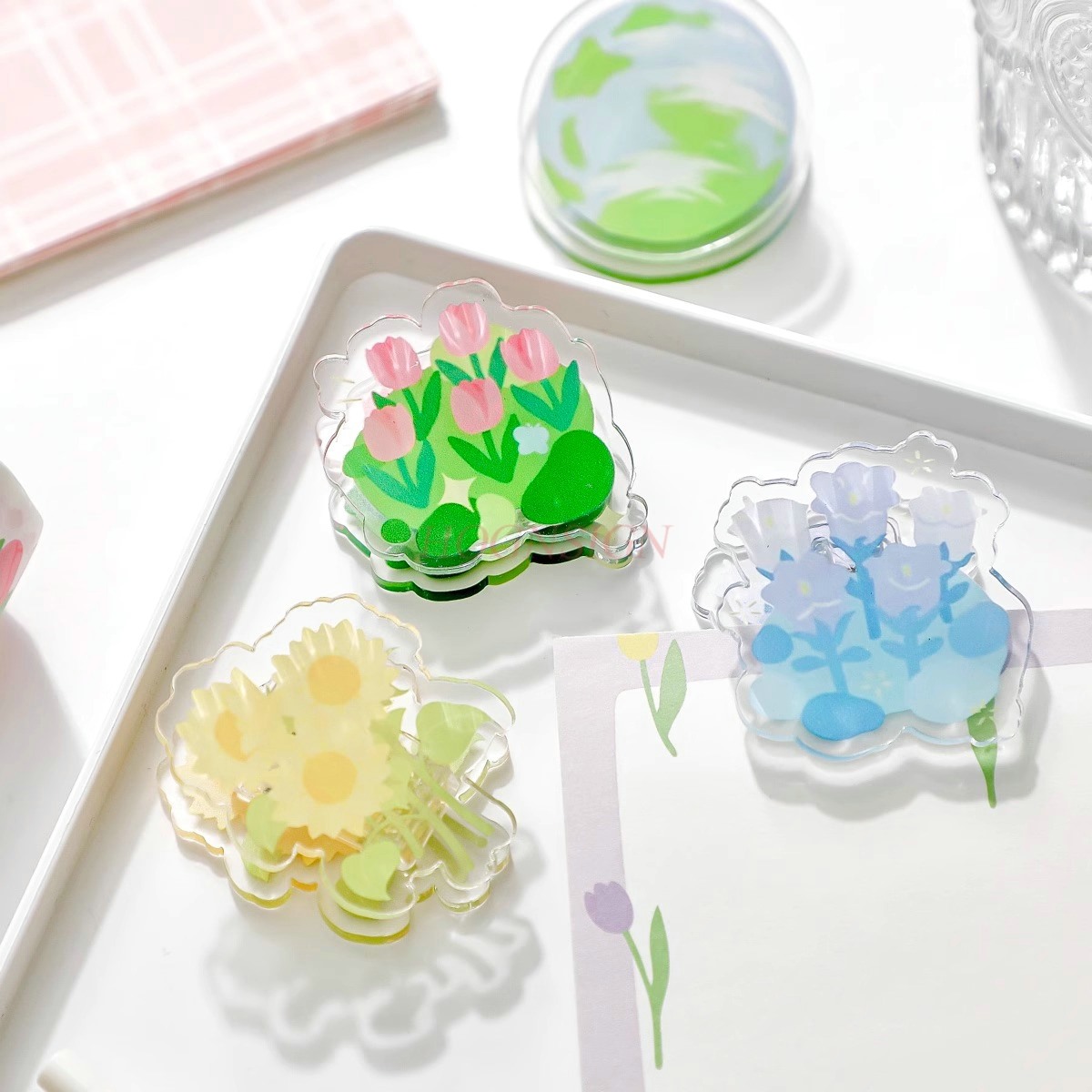 1pcs Afternoon Garden Acrylic  - đánh giá và giá Supply Of Office Stationery