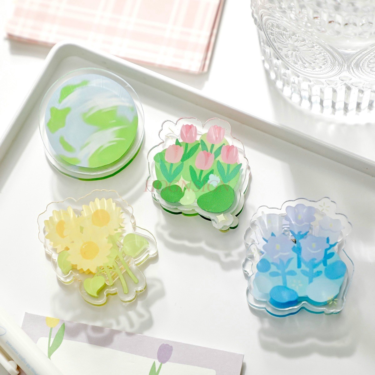 1pcs Afternoon Garden Acrylic  - đánh giá và giá Supply Of Office Stationery