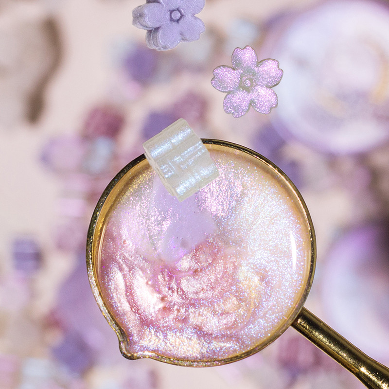 Mixed Color Glitter Sakura Wax - đánh giá và giá Wax Seal Stamp Kit