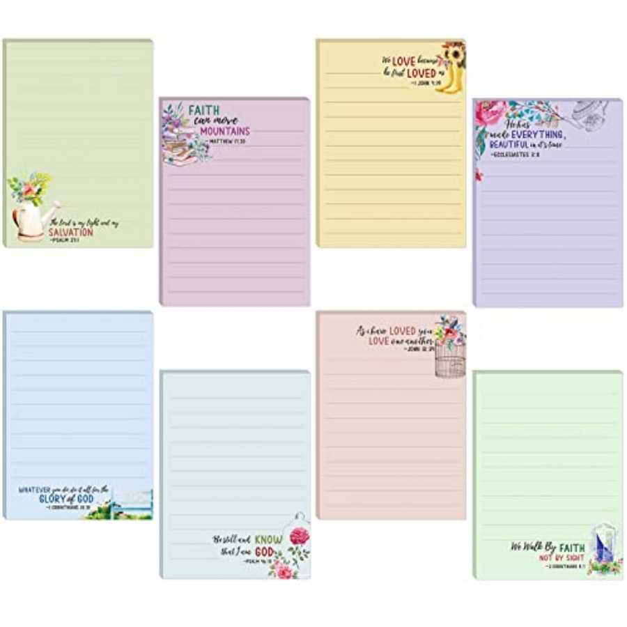8 Pack Bible Sticky Notes 240  - đánh giá và giá Memo Pad Sticky
