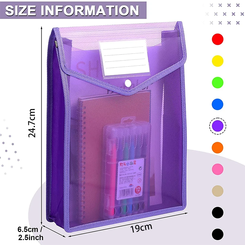 B5 Plastic File Folders Large  - đánh giá và giá Supply Of Office Stationery