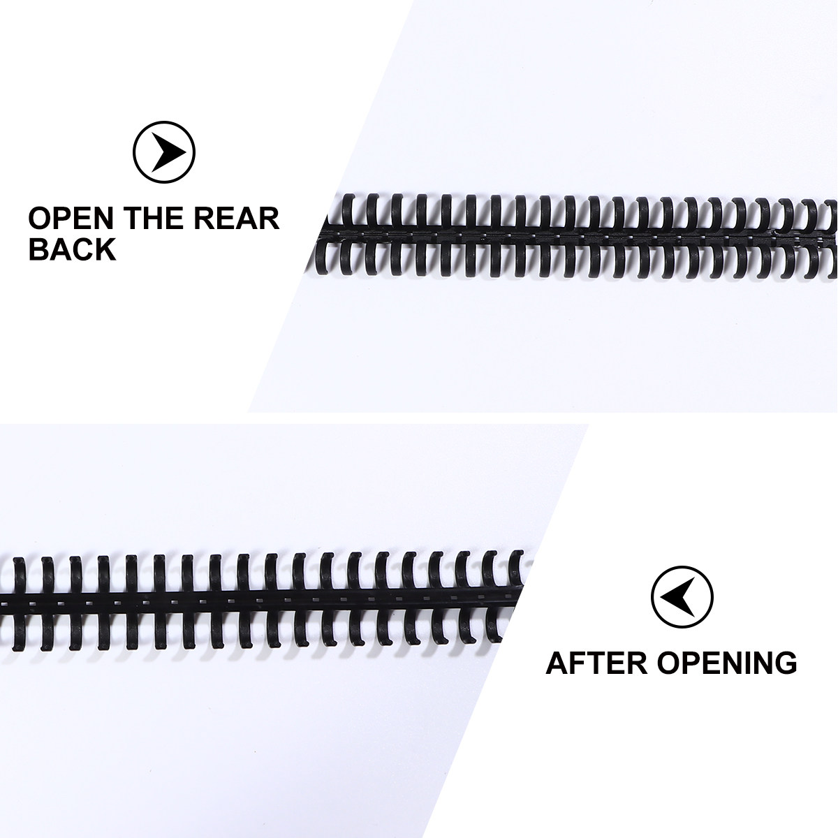 10Pcs Black Plastic Comb Bindi - đánh giá và giá Binding Comb Plastic