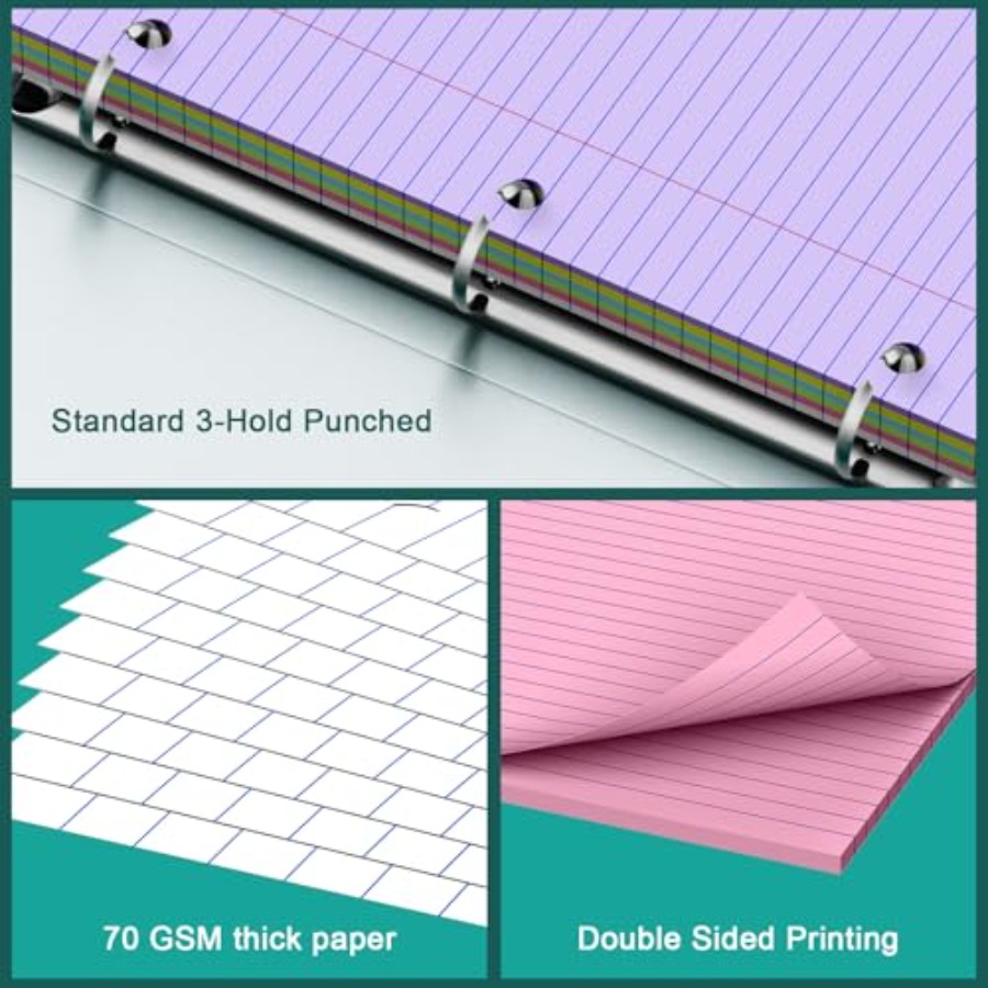 Note Pads 8 X 10.5 Loose Leaf  - đánh giá và giá Paper Punch 3 Hole