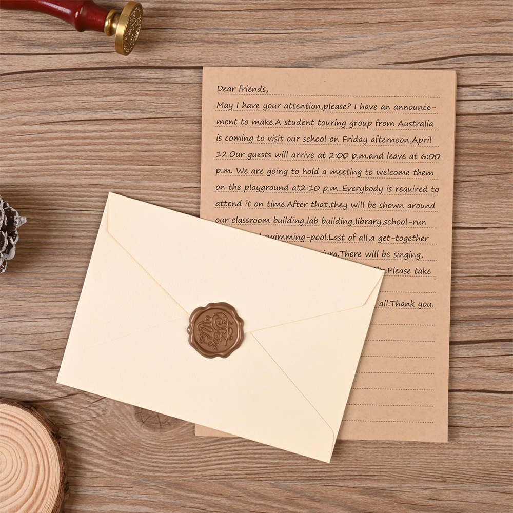 Stationery Set with Envelopes  - đánh giá và giá Wax Seal Stamp Kit