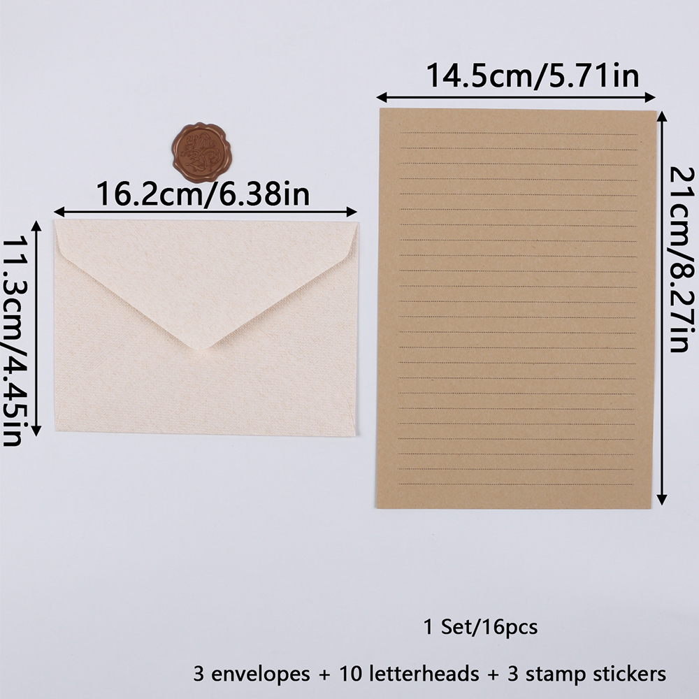 Stationery Set with Envelopes  - đánh giá và giá Wax Seal Stamp Kit