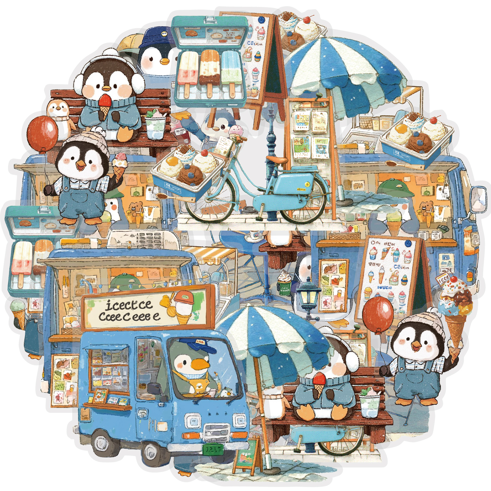 Etori Life 15Pcs Cute Penguin  - đánh giá và giá Stationery And Office Supply Stores