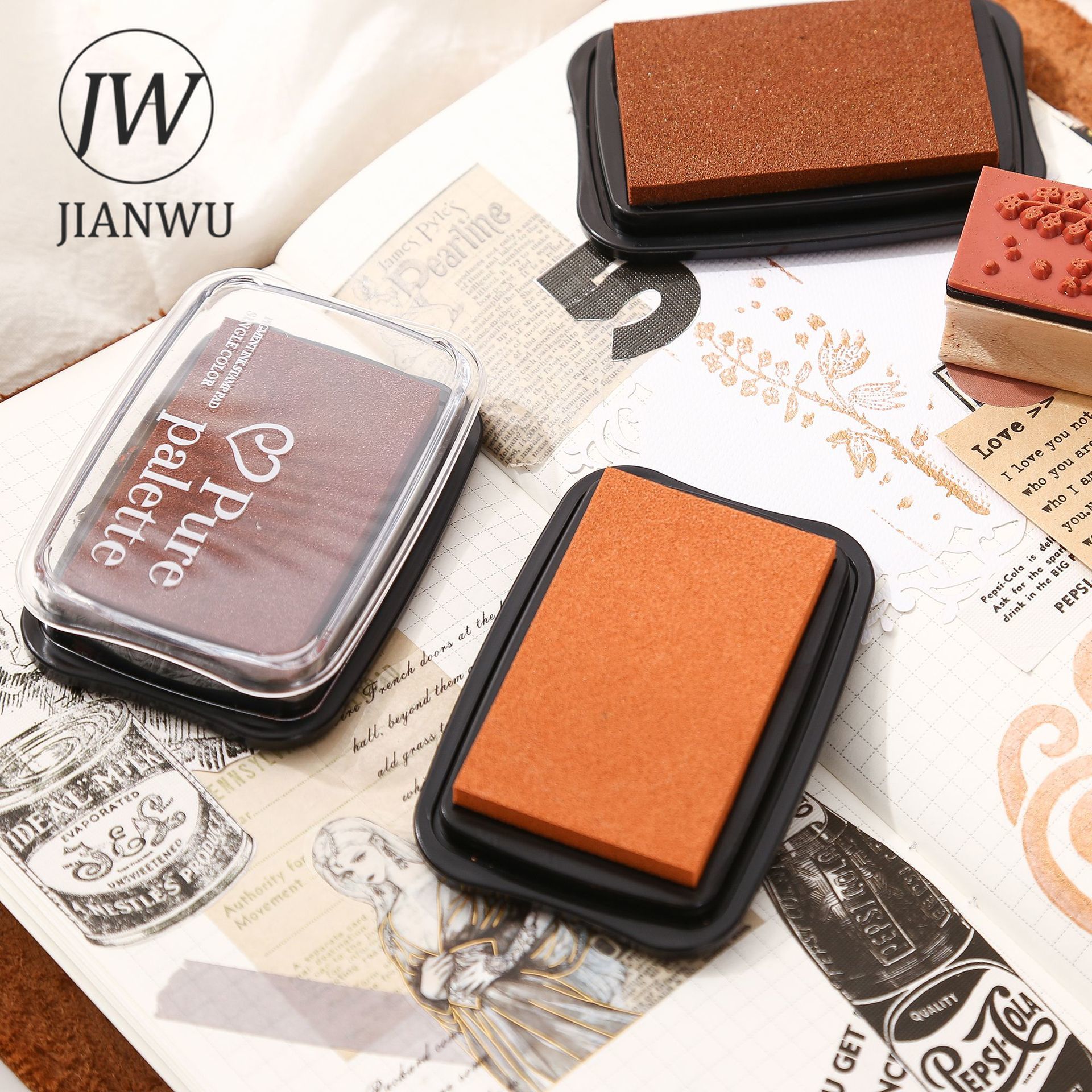 JIANWU 20 Colors Big Ink Pad O - đánh giá và giá Self Inking Stamp